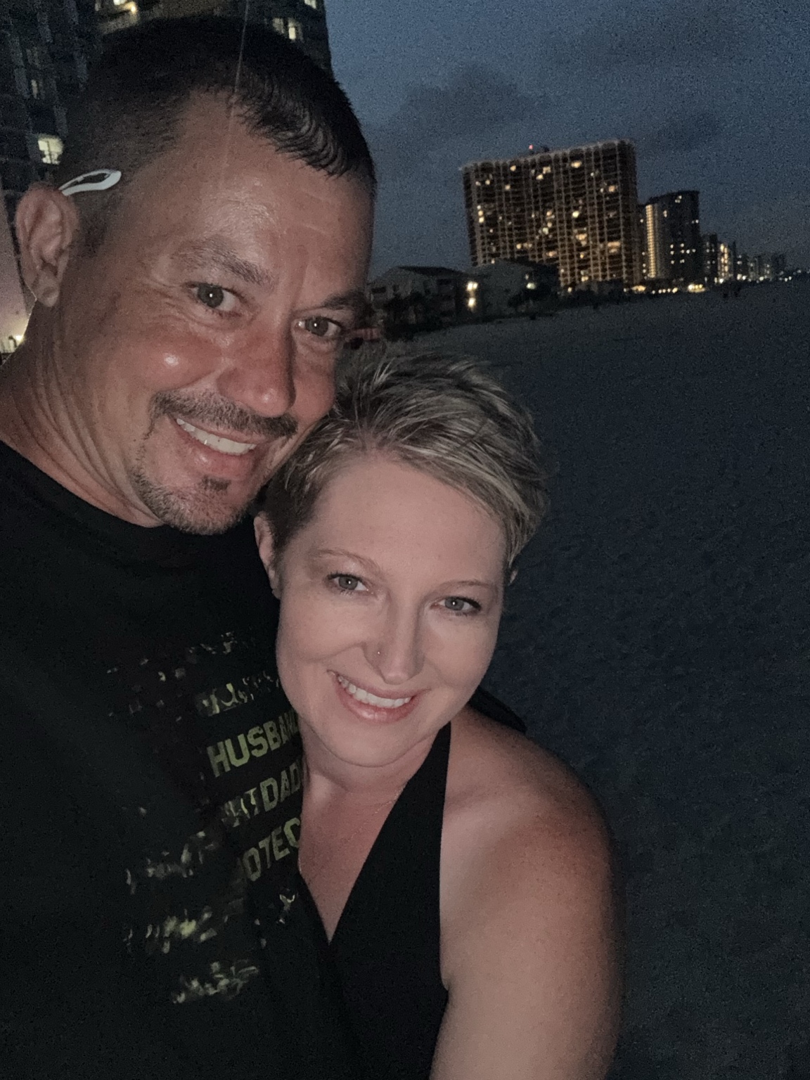 Travis and Chelsea Wright together