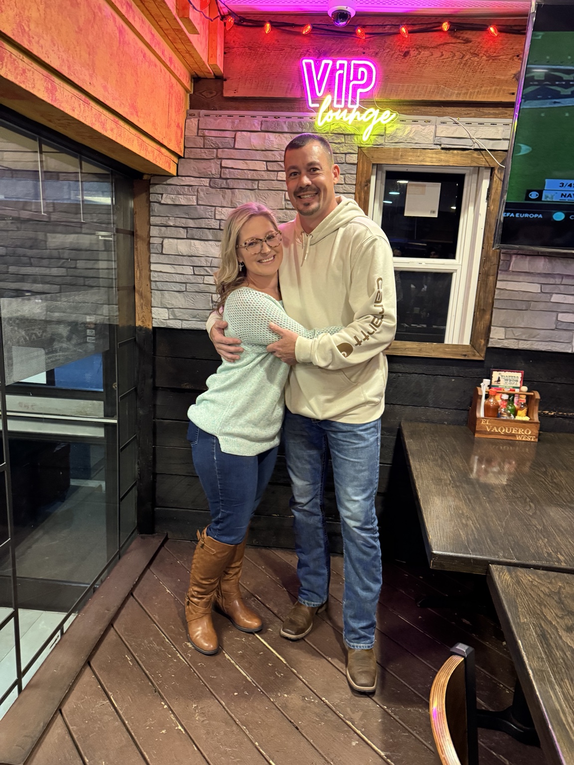 Travis and Chelsea together
