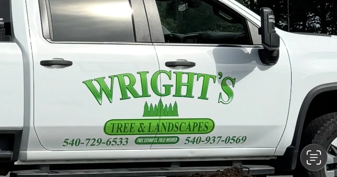 Wright's Tree and Landscapes branded truck